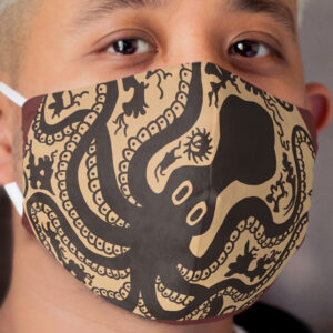 Late Minoan Ceramics Cloth Face Mask