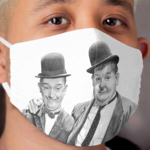 Laurel and Hardy. Cloth Face Mask