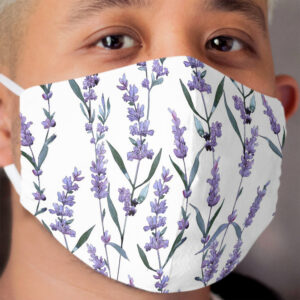 Lavender Cloth Face Mask 2