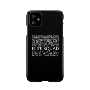 Law And Order:Svu Special Victims Unit Introduction Dick Wolf Classic Phone Case