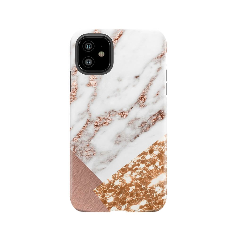 Layered Rose Gold Tough Phone Case