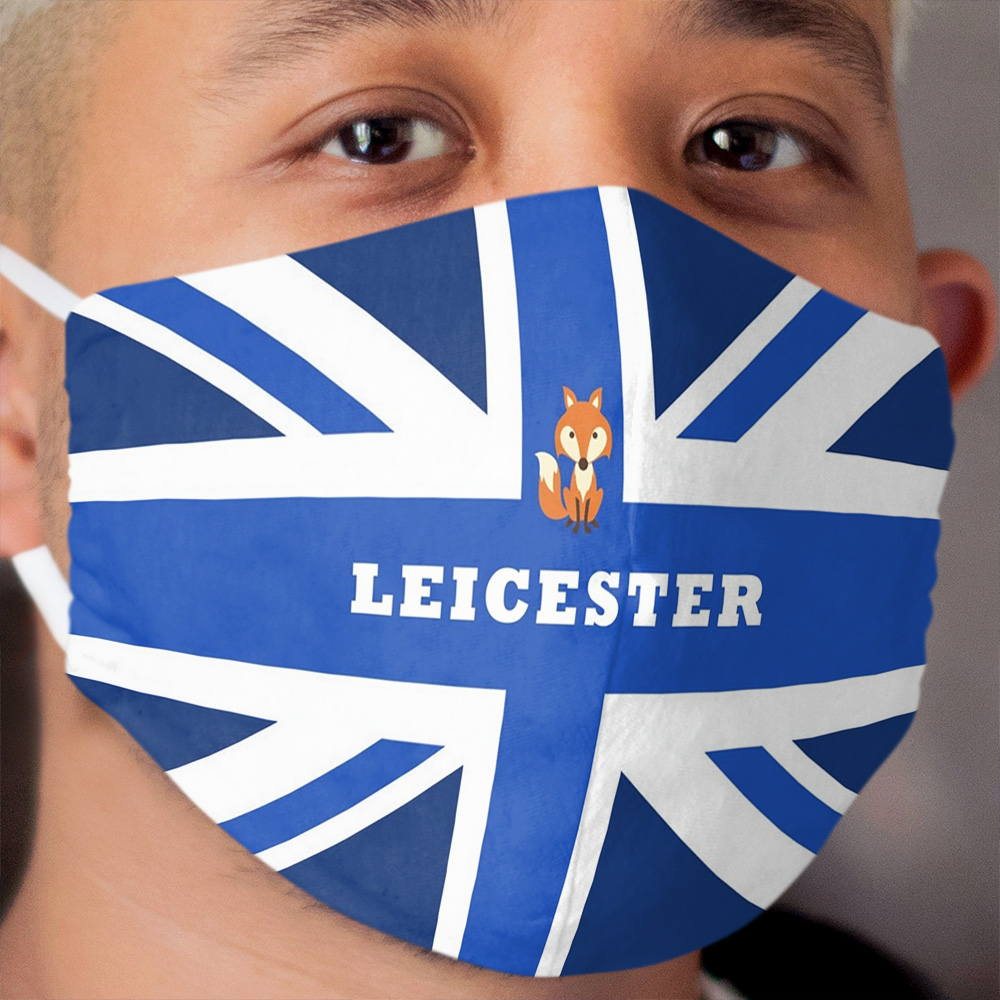 Leicester - Union Jack Flag Cloth Face Mask