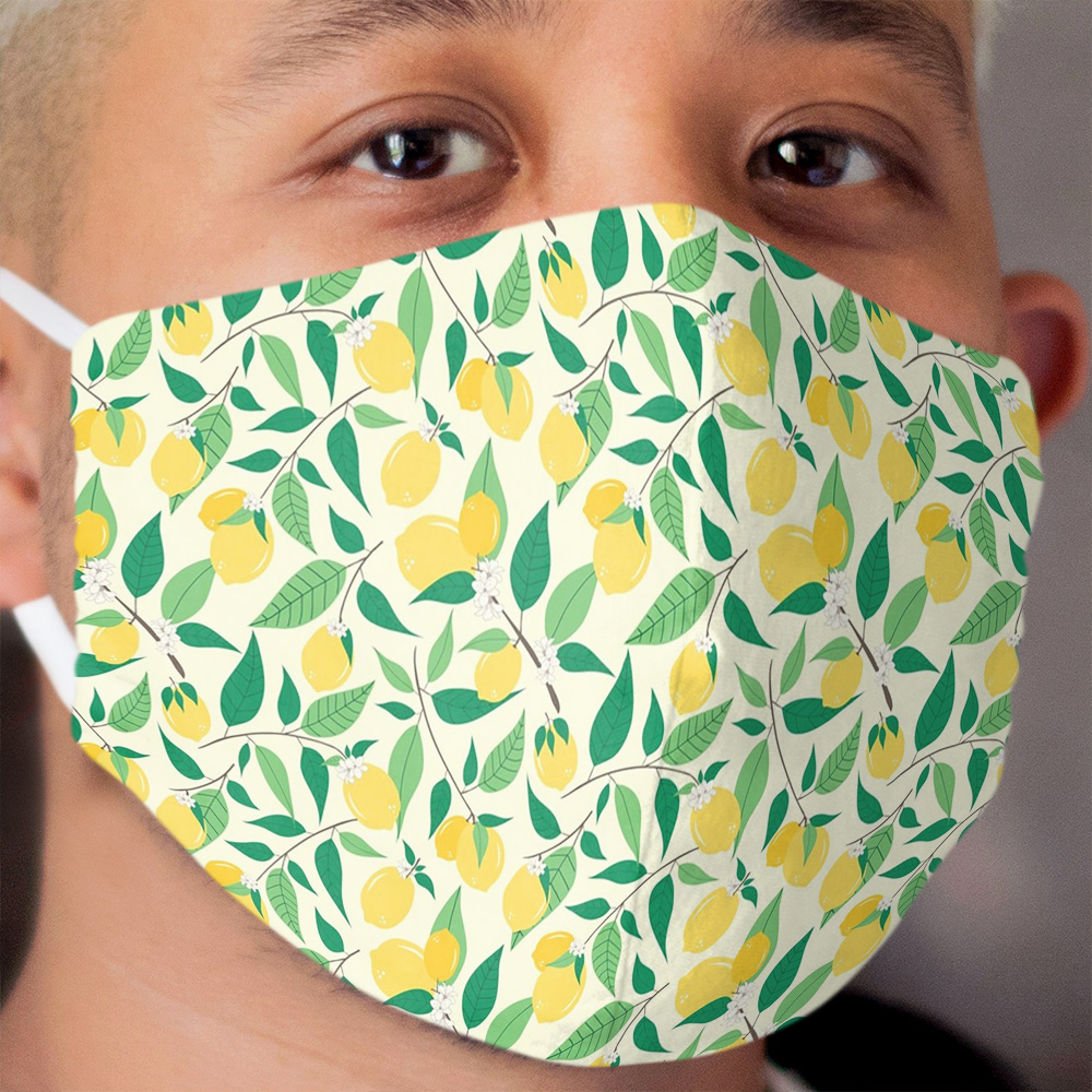 Lemon Cloth Face Mask