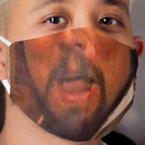 leonardo dicaprio django laughing meme Cloth Face Mask 2