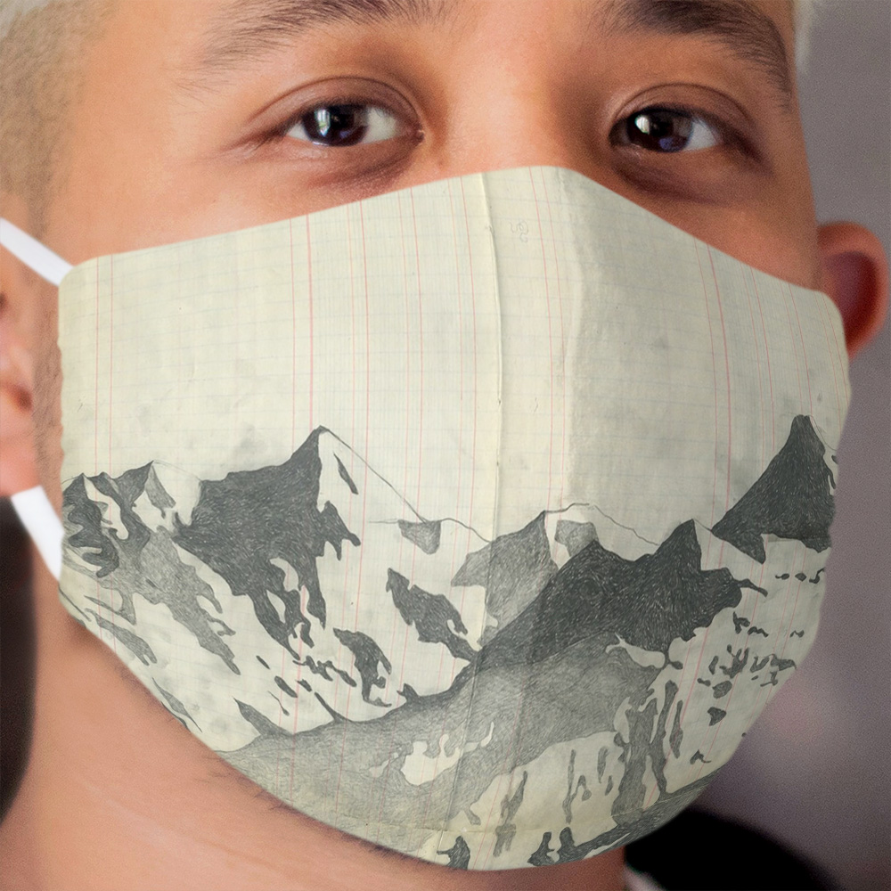 Les alpes Cloth Face Mask
