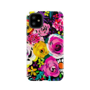 Les Fleurs Vibrant Floral Painting Print Tough Phone Case