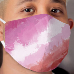 Lesbian Watercolor Pride Cloth Face Mask