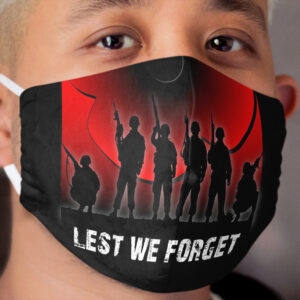 Lest we Forget Cloth Face Mask 2