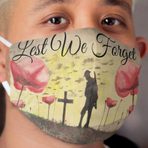 Lest We Forget Cloth Face Mask 4