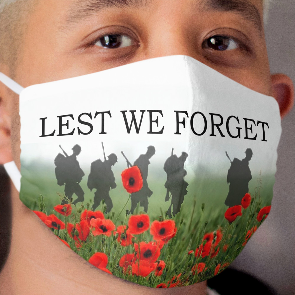 Lest We Forget Cloth Face Masks Cloth Face Mask