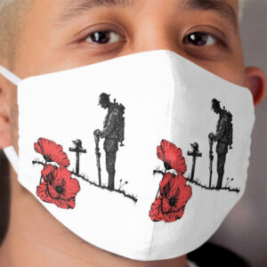Lest We Forget, Remembrance Day (Colour) Cloth Face Mask