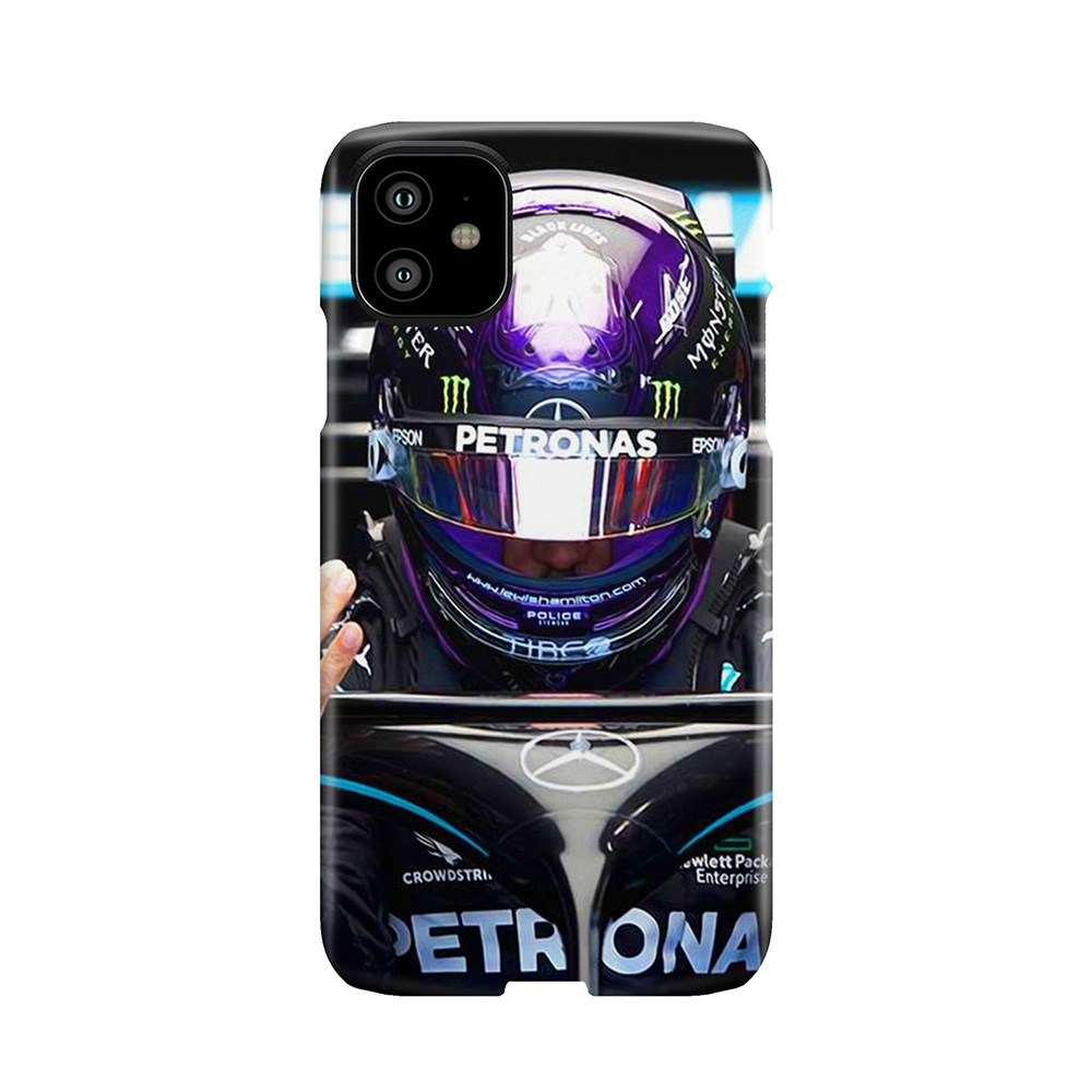 Lewis Hamilton Getting Ready To Race For The 2020 Hungarian Grand Prix Phone Case