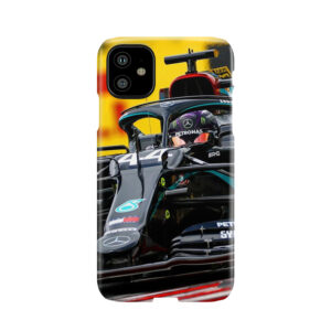 Lewis Hamilton Racing On Intermediates During The 2020 Hungarian Grand Prix Phone Case