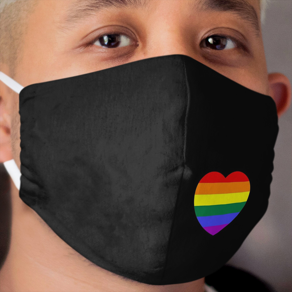 LGBTQ Heart Cloth Face Mask