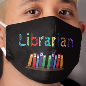 Librarian Colorful Books School Cloth Face Mask