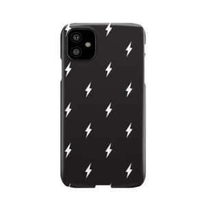 Lightning Bolt Pattern Black And White Phone Case