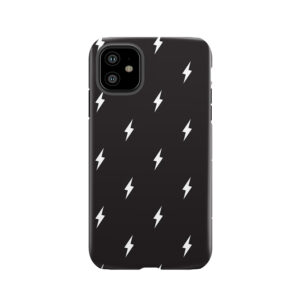 Lightning Bolt Pattern Black And White Tough Phone Case