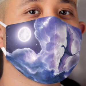 Lightning Dragon - Riding the Electric Breeze Cloth Face Mask