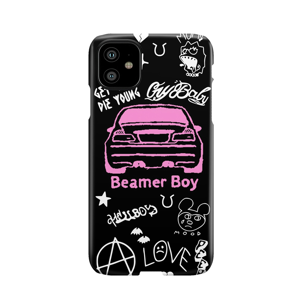 Lil Peep Beamer Boy Tattoo Design Phone Case