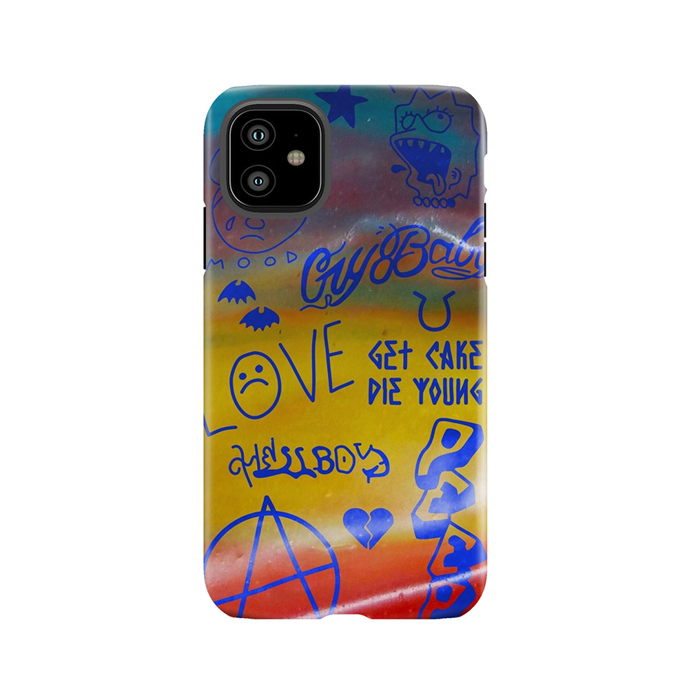 Lil Peep Fruit Roll Tattoos - Lil Peep Merch Tough Phone Case