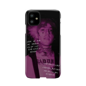 Lil Peep Star Shopping Lyrics Signed Photo Phone Case