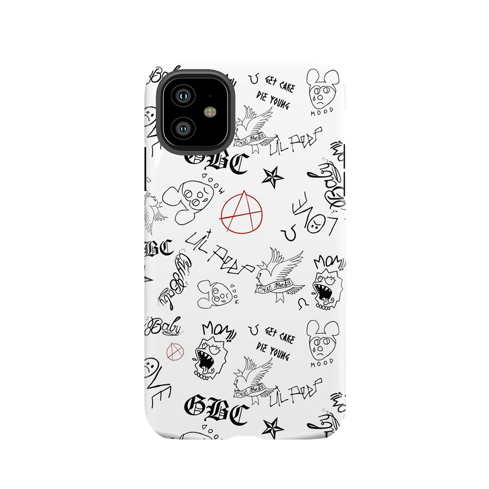Lil Peep Tattoos Wallpaper Tough Phone Case
