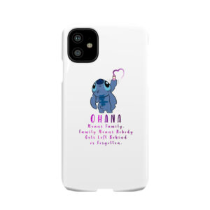 Lilo And Stitch Ohana Phone Case