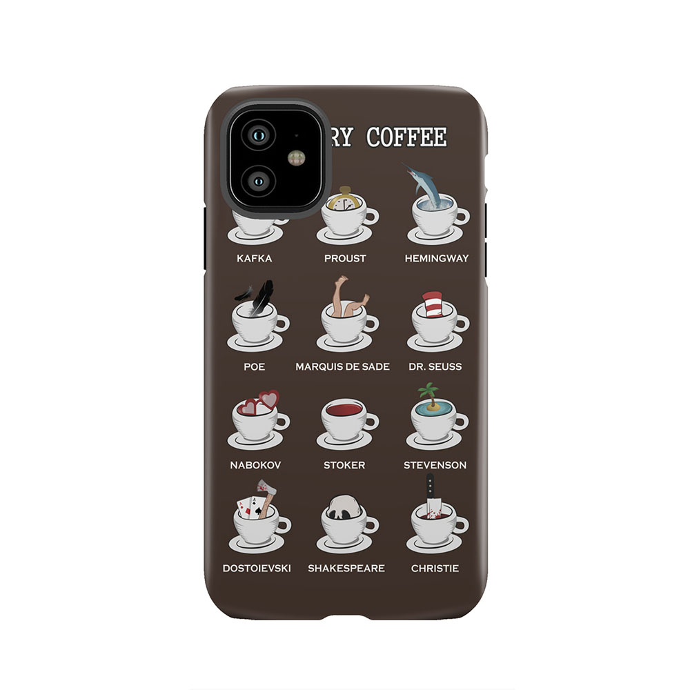 Literary coffee for readers Tough Phone Case