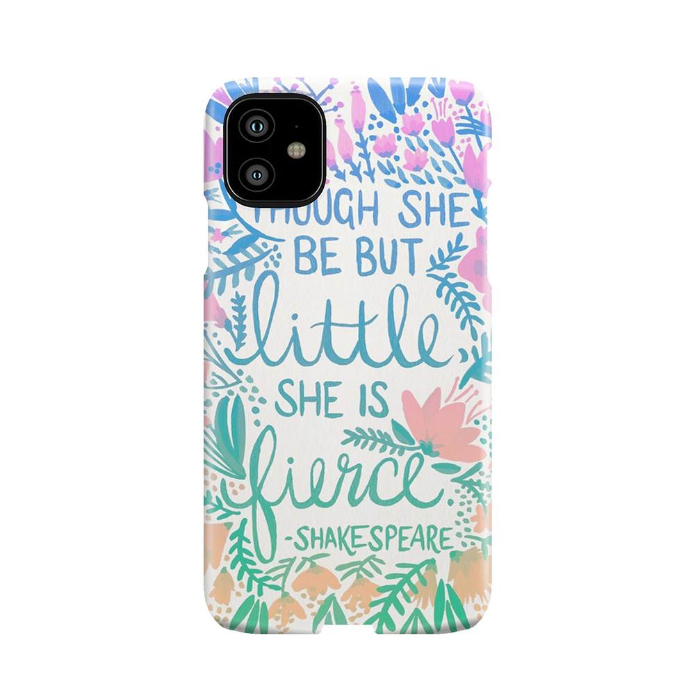Little & Fierce Lavender Mint Ombre Phone Case