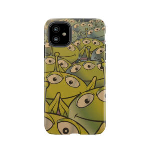 Little Green Men Friendly 3 Eyed Aliens Tough Phone Case