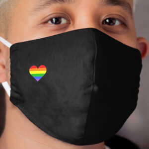Little Rainbow Heart Cloth Face Mask