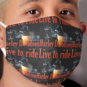 Live to ride Cloth Face Mask