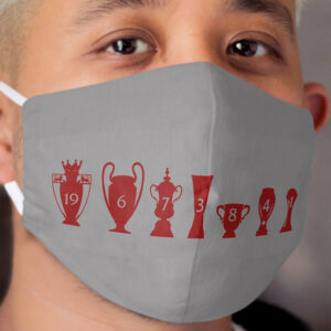 Liverpool - Trophy Wall Cloth Face Mask