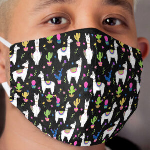 Llama Pattern, Alpaca Pattern Gifts Cloth Face Mask