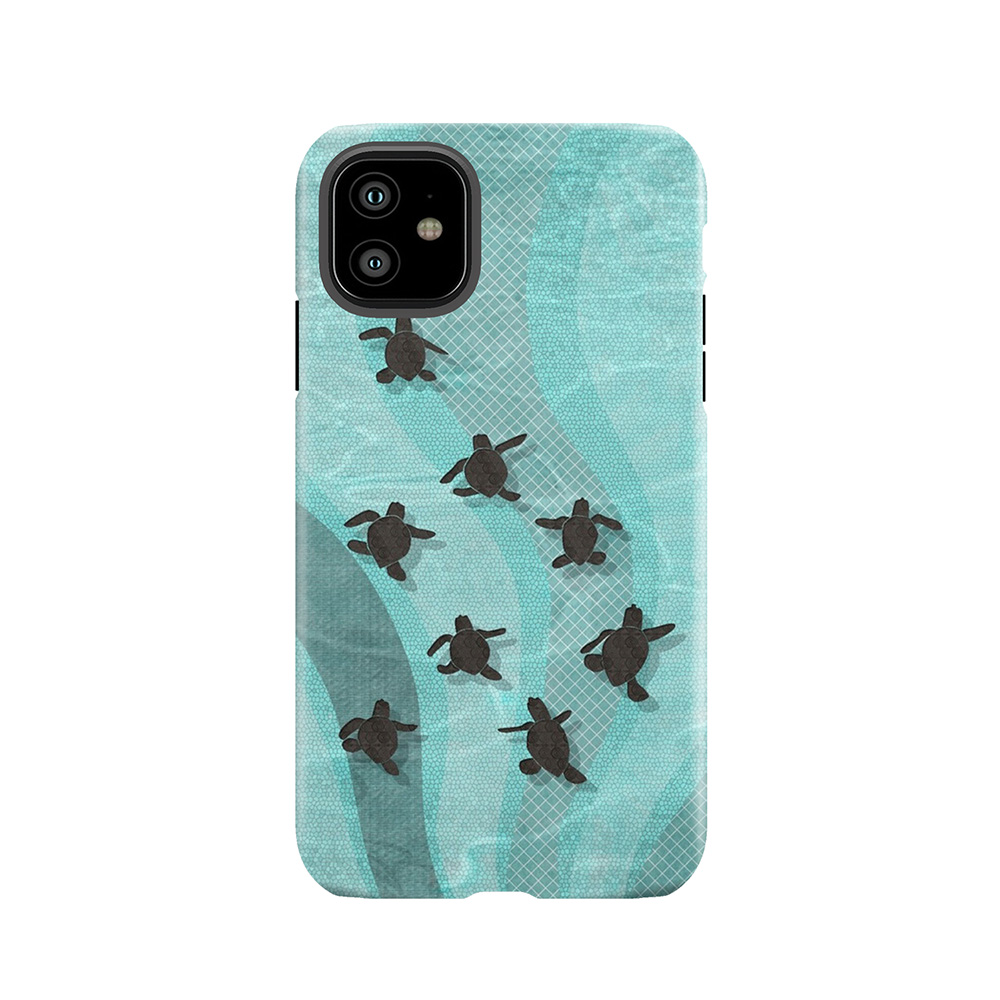 Loggerhead Sea Turtle Hatchlings Tough Phone Case