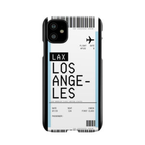 Los Angeles Boarding Pass Phone Case