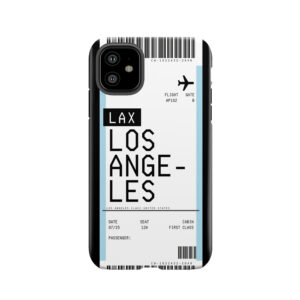 Los Angeles Boarding Pass Tough Phone Case