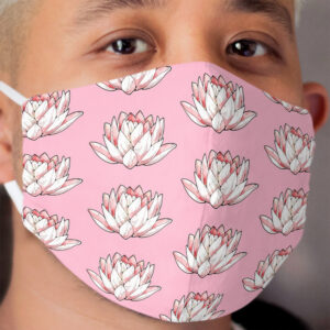 Lotus Flower Cloth Face Mask
