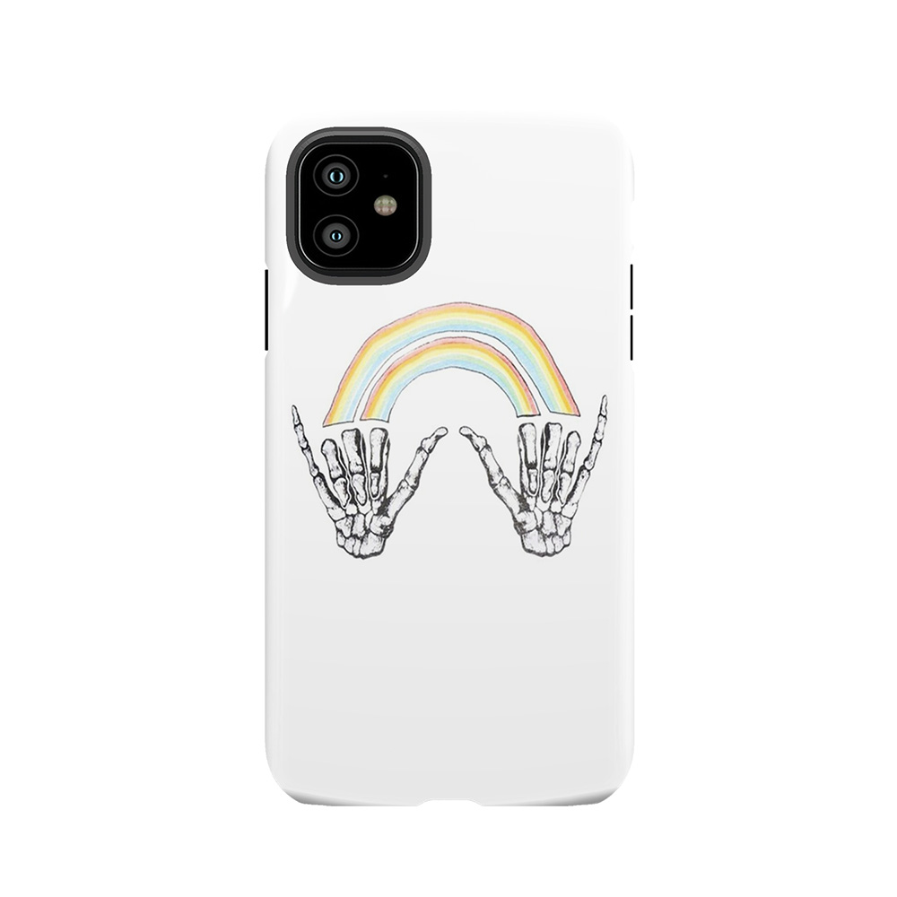 Louis Double Rainbow Hands Tough Phone Case