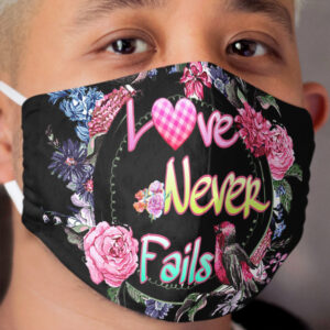 LOVE NEVER FAILS JW Cloth Face Mask