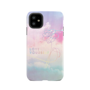 Love Yourself Her Pastel Clouds Bts Bangtan Kpop Merch Tough Phone Case