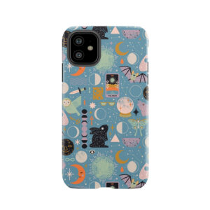 Lunar Pattern: Blue Moon Tough Phone Case
