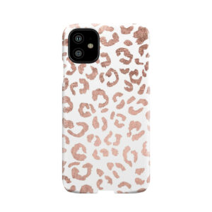 Luxurious Hand Drawn Rose Gold Leopard Print Phone Case