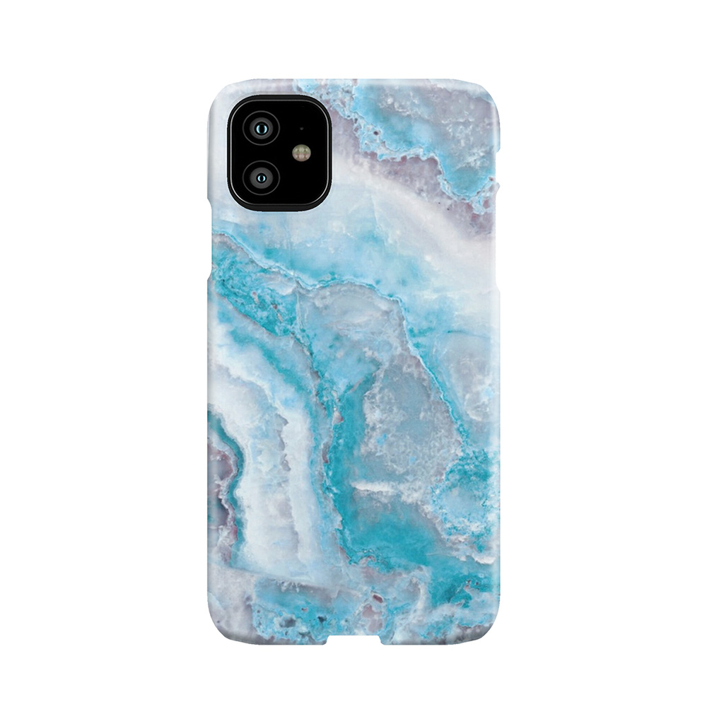 Luxury Mermaid Blue Agate Marble Geode Gem Phone Case