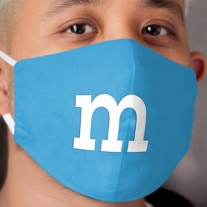 m&m Blue Cloth Face Mask