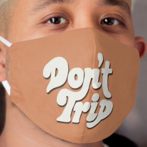 Mac Miller Don't Trip Circles Swimming Text Design Cloth Face Mask