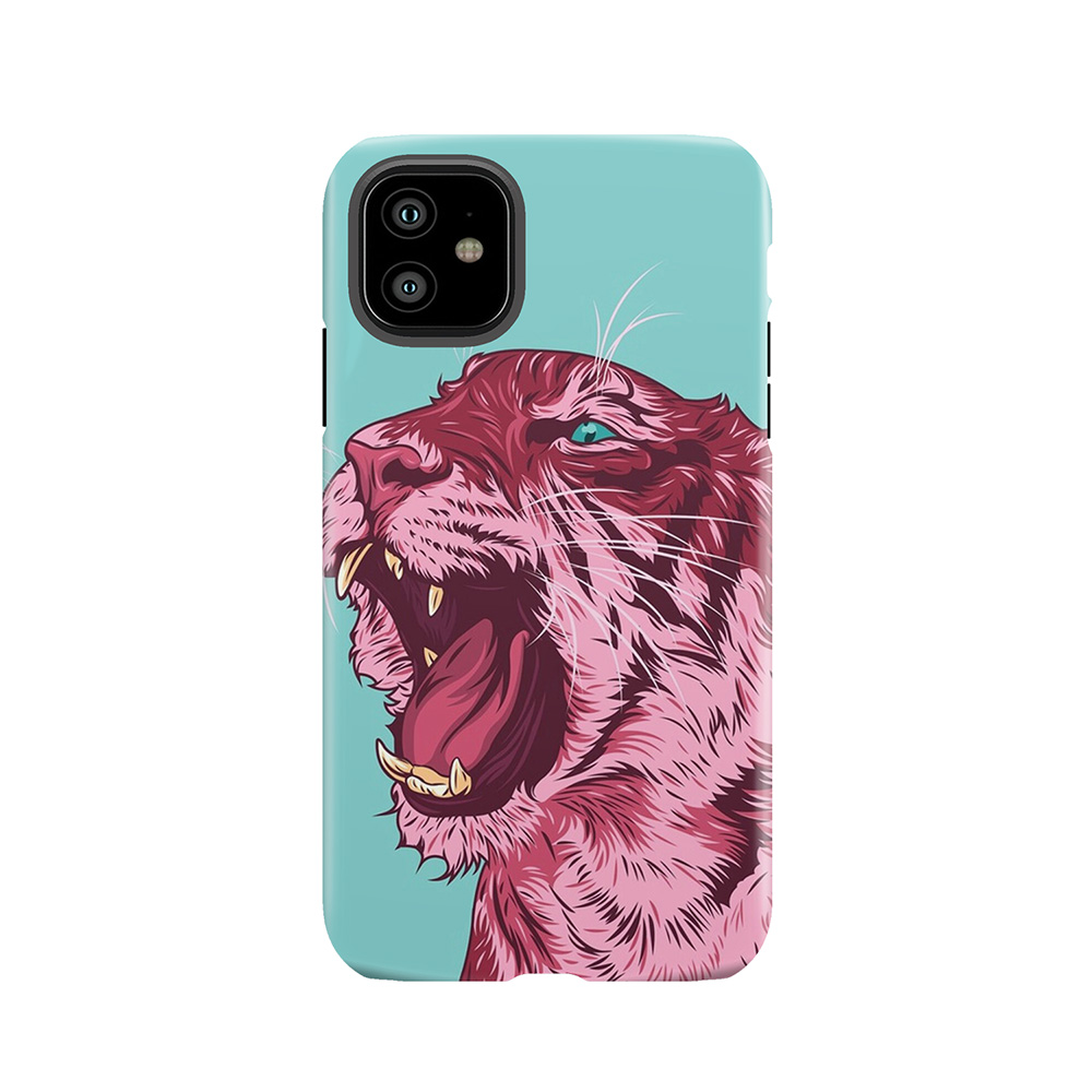 Magenta Tiger Tough Phone Case