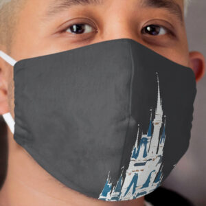 Magic Castle Satin Black Cloth Face Mask