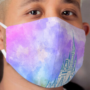 Magic Castle Watercolor Cloth Face Mask