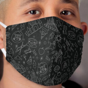 Magical Pattern (Black) Cloth Face Mask